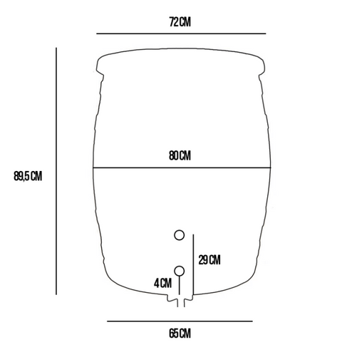 Image of Green Deal Roto Houtlook Grijs 350 liter