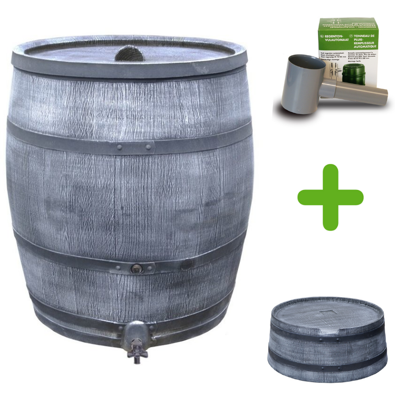 Green Deal Roto Houtlook Grijs 350 liter