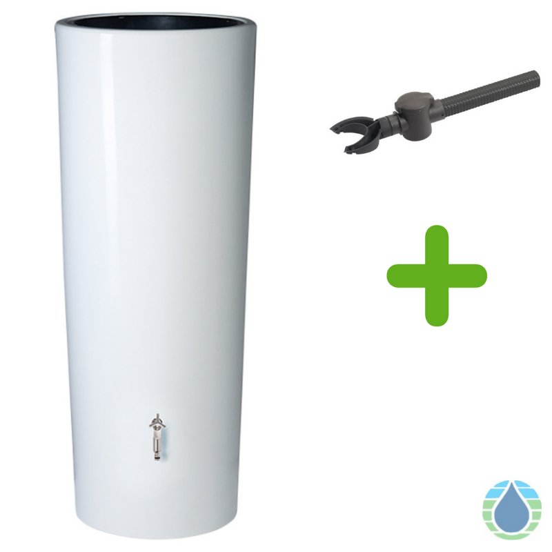 Premium Deal - Regenton 2 in 1 - 350 Liter - Cocos wit