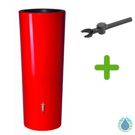 Premium Deal - Regenton 2 in 1 - 350 Liter - Tomato Rood