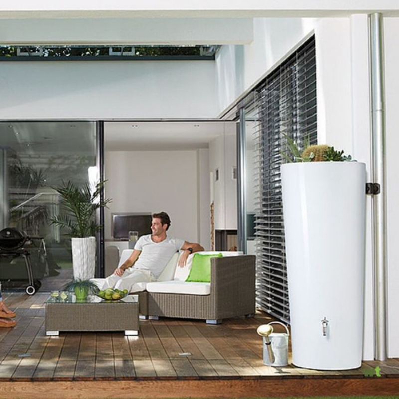 Premium Deal - Regenton 2 in 1 - 350 Liter - Cocos wit