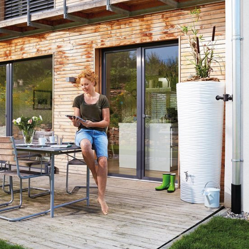 Regenton Nature met Plantenbak 350 liter